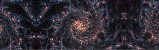 358: A sharper view of galaxy Messier 74 (M74 NGC628)  from the JWST edited by Robert Eder